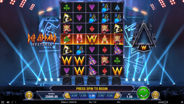 Def Leppard Hysteria Slot review winning combination