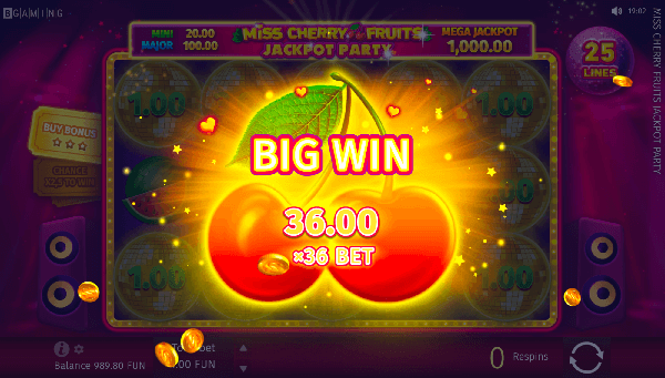 Online Casino pokie big win