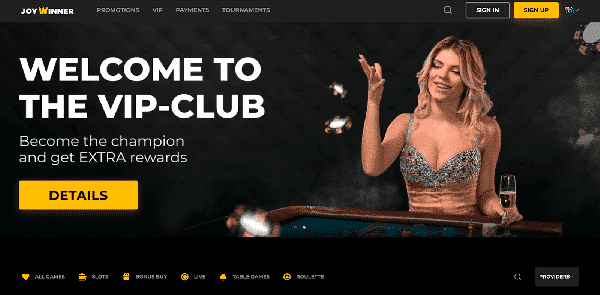 Vip Club on the Online Australian Casino JoyWinner
