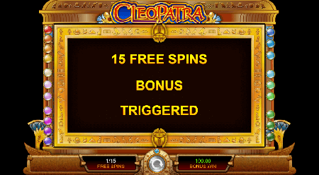 free spins on IGT cleopatra slot for Canadians