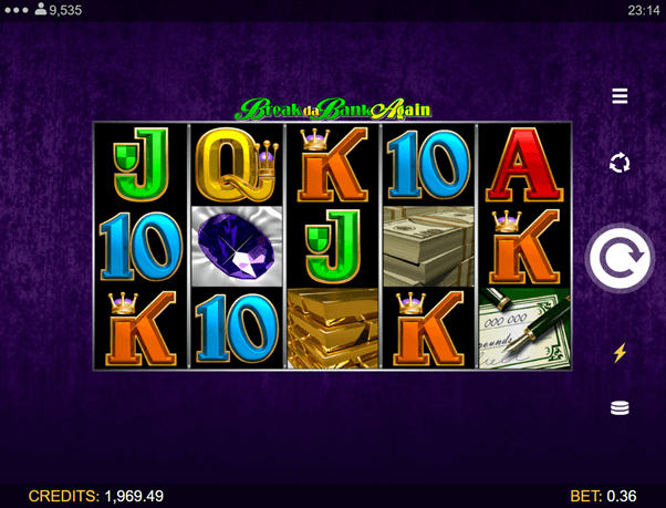 Break da bank Online casino Slot Start scherm NL