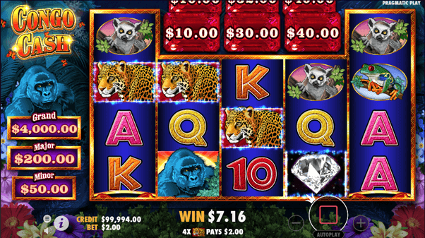 Congo Cash Online Casino slot winnende combinatie