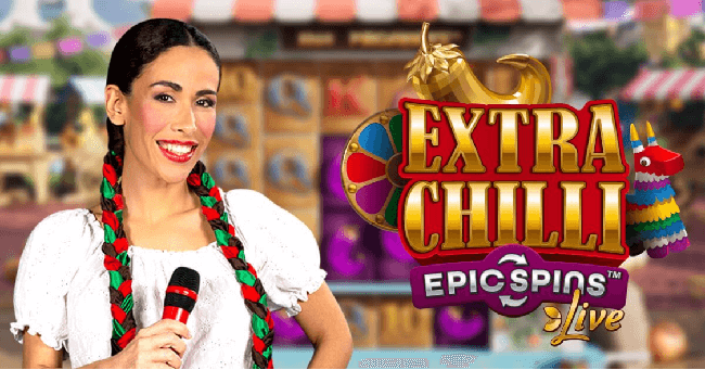 Extra Chilli Epic Spins Welcome screen