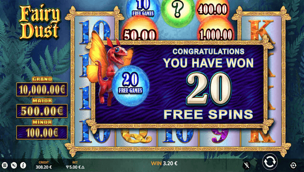 Gratis spins en bonussen op de online Casino slot Fairy dust
