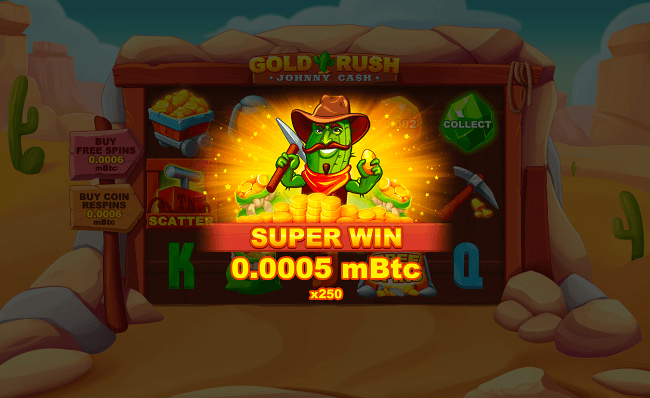 Super win on the online Gold rush with Johnny Cash slot for Casinos