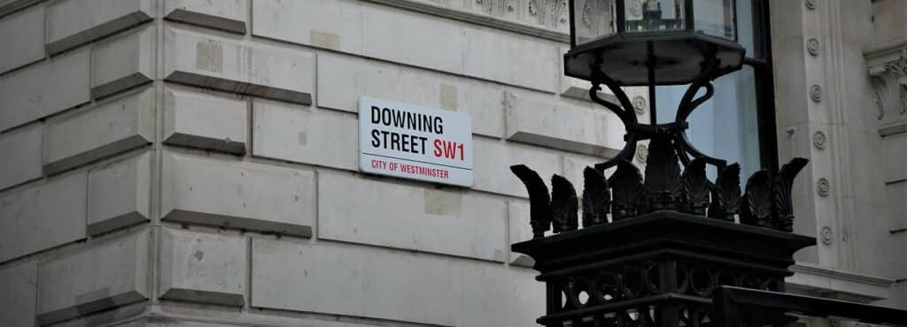 downing street mockup London