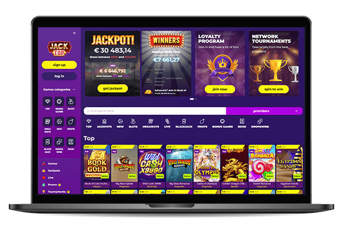 Jacktop Online Casino NL Mockup V2