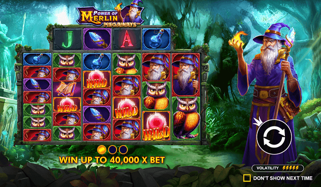 Online Casino slot Power of Merlin by Megaways