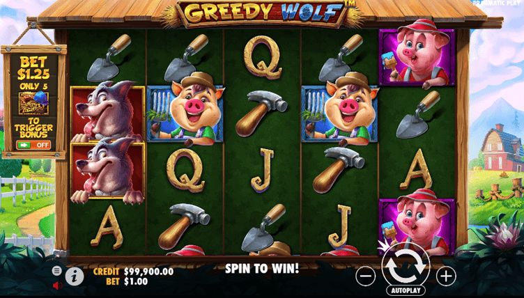 greedy wolf slot inplay screenshot