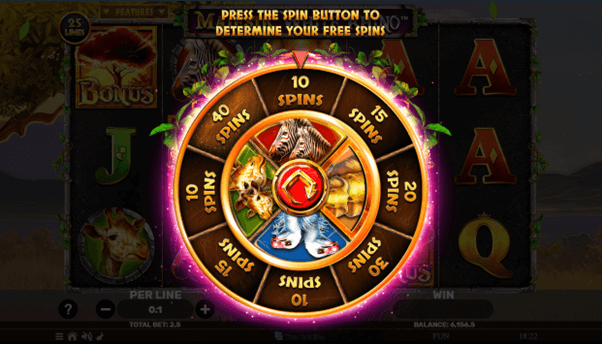 Bonus games en features op de online casino slot Majestic White Rhino