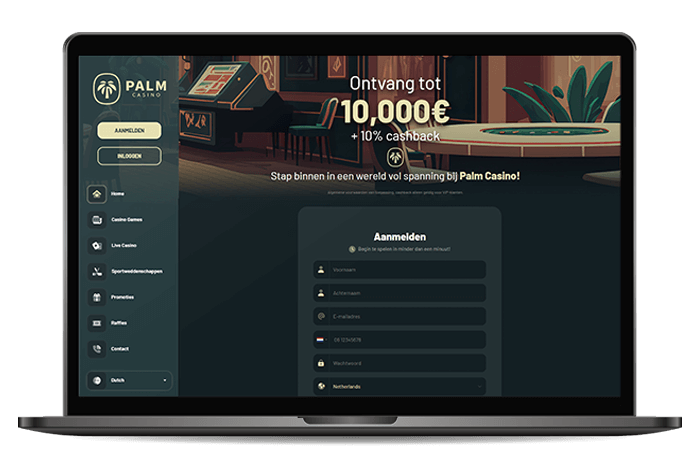 Palm Casino Online Casino NL Mockup