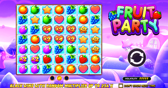 Fruit Party Pokie Review Startscreen