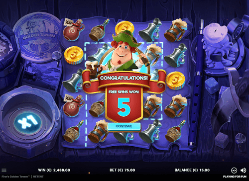 Free spins at the Online Casino slot Finn’s Golden Tavern by NetEnt