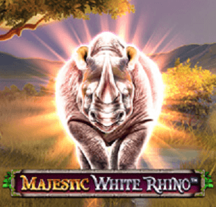 Majestic White Rhino online slot review logo
