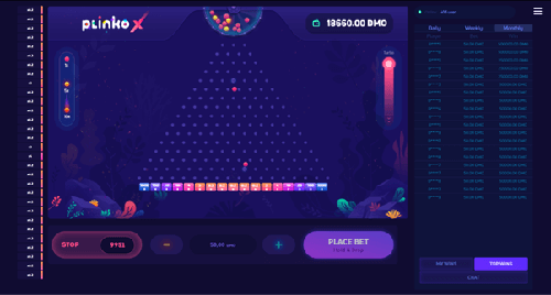 Plinko X online casino game