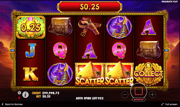 Scatter bonussen op de online casino slot John Hunter and the Tomb of the Scarab Queen