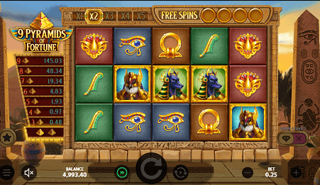 9 pyramids of fortune in-game screenshot