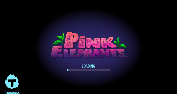 Pink Elephants Slot Startscreen