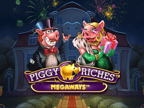 Startscherm van de Piggy Riches Megaways online slot