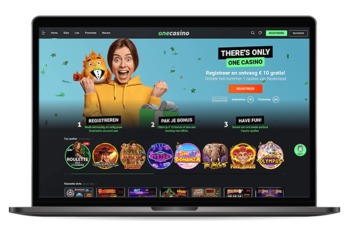 OneCasino Online Casino NL Mockup V5