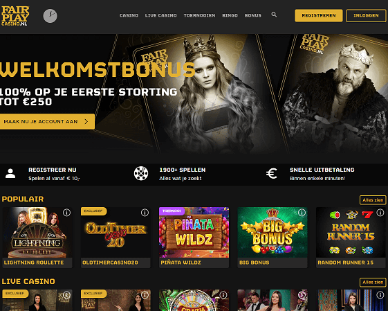 fairplay casino homepage