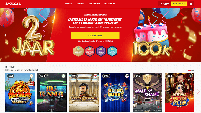 jacks casino homepage