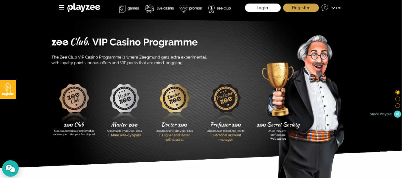 Zee VIP Program at Playzee Casino