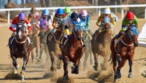horse racing mockup au