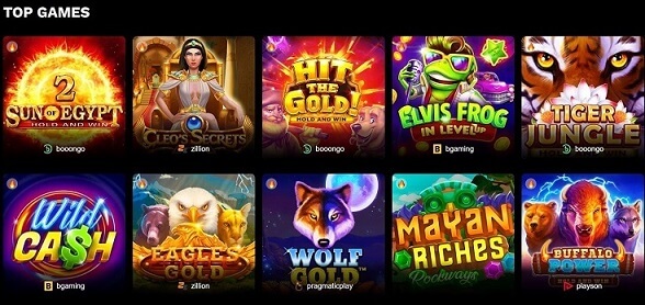 levelup casino games screen