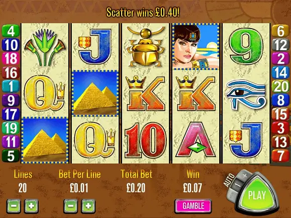 Queen of the Nile Pokie screenshot
