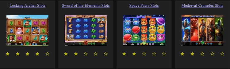 Some of the Games at Spin Oasis Casino