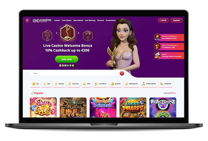Casino Inifity Online Casino AU Mockup