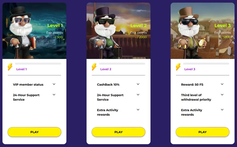 jacktop casino 2025 VIP Programma screenshot