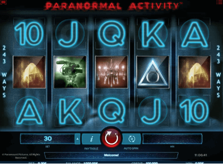 paranormal activity pokie screenshot