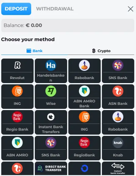 rakoo casino betaalopties 2025 screenshot