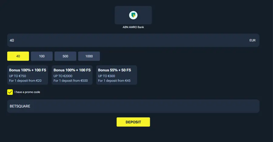 volt slot betalingsscherm screenshot