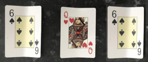 Three-Card Monte cards