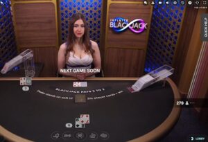 live dealer blackjack mockup AU