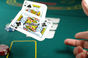 Pocket Kings thrown on the table in a game of poker