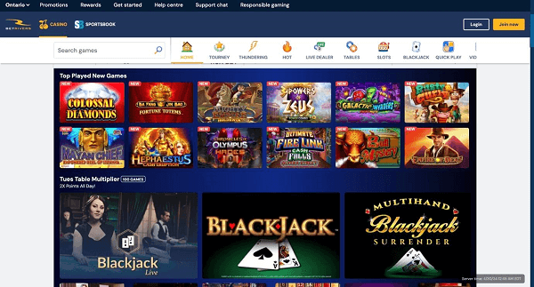 Some of the top games at BetRivers Casino in Ontario