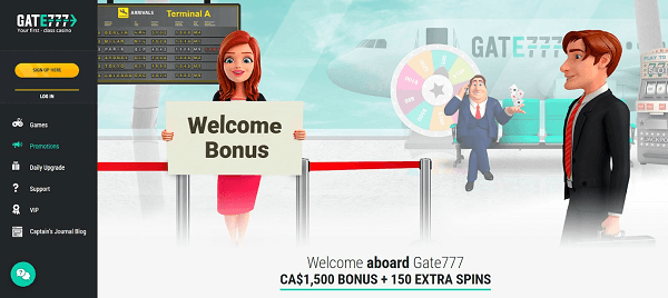 The Welcome Bonus at Gate 777 Casino