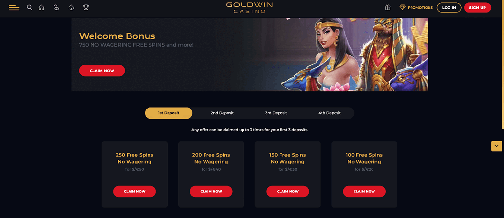 goldwin casino welcome bonus img