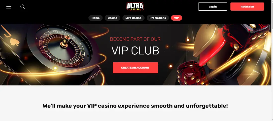 ultra casino vip club