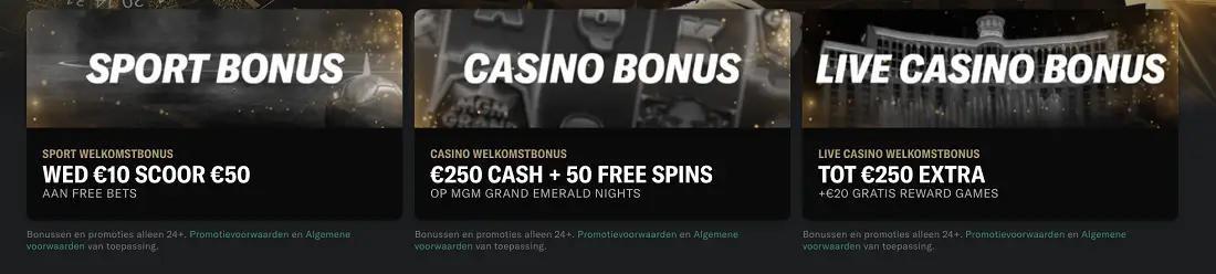mgm casino bonussen