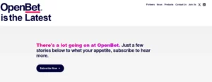 openbet homepage screenshot