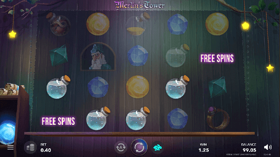 free coins in merlins tower screen