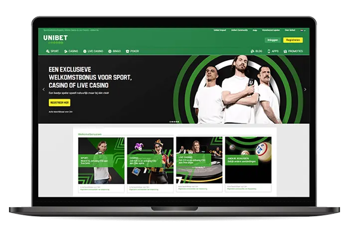 Unibet casino mockup