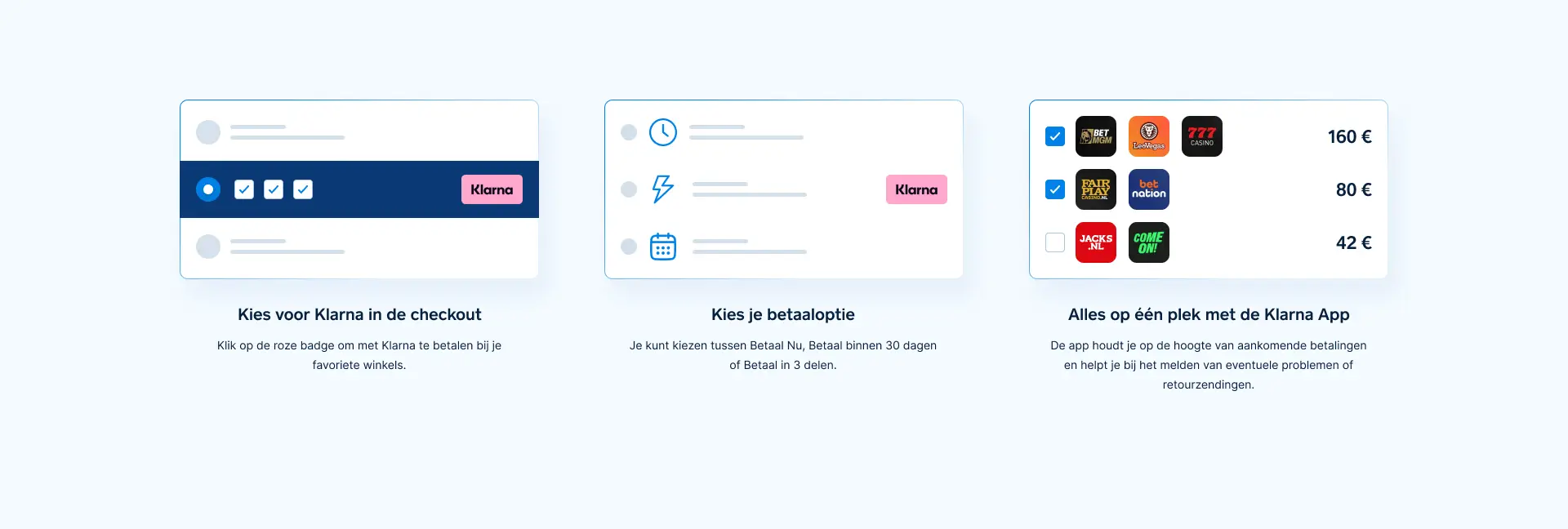 Klarna betaling stappen