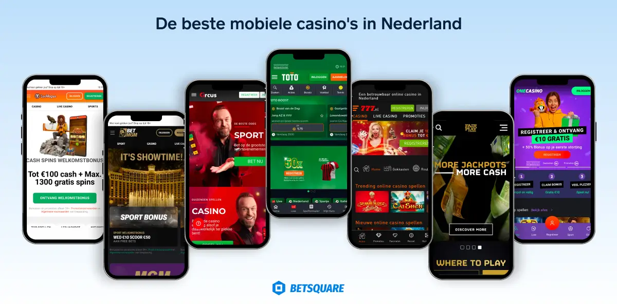 De beste mobiele casino's in Nederland