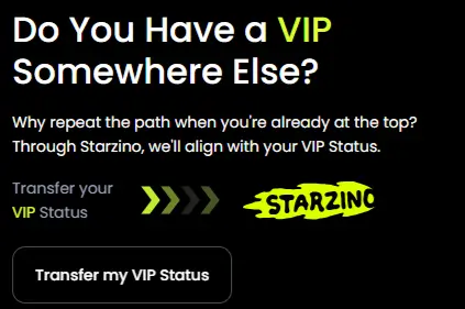 starzino transfer vip status